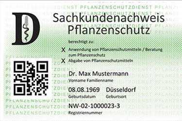 Sachkundenachweis Pflanzenschutz